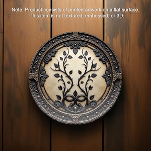 Elegant Gothic Floral Dinner Plate - Antique-Inspired Black & Gold Design