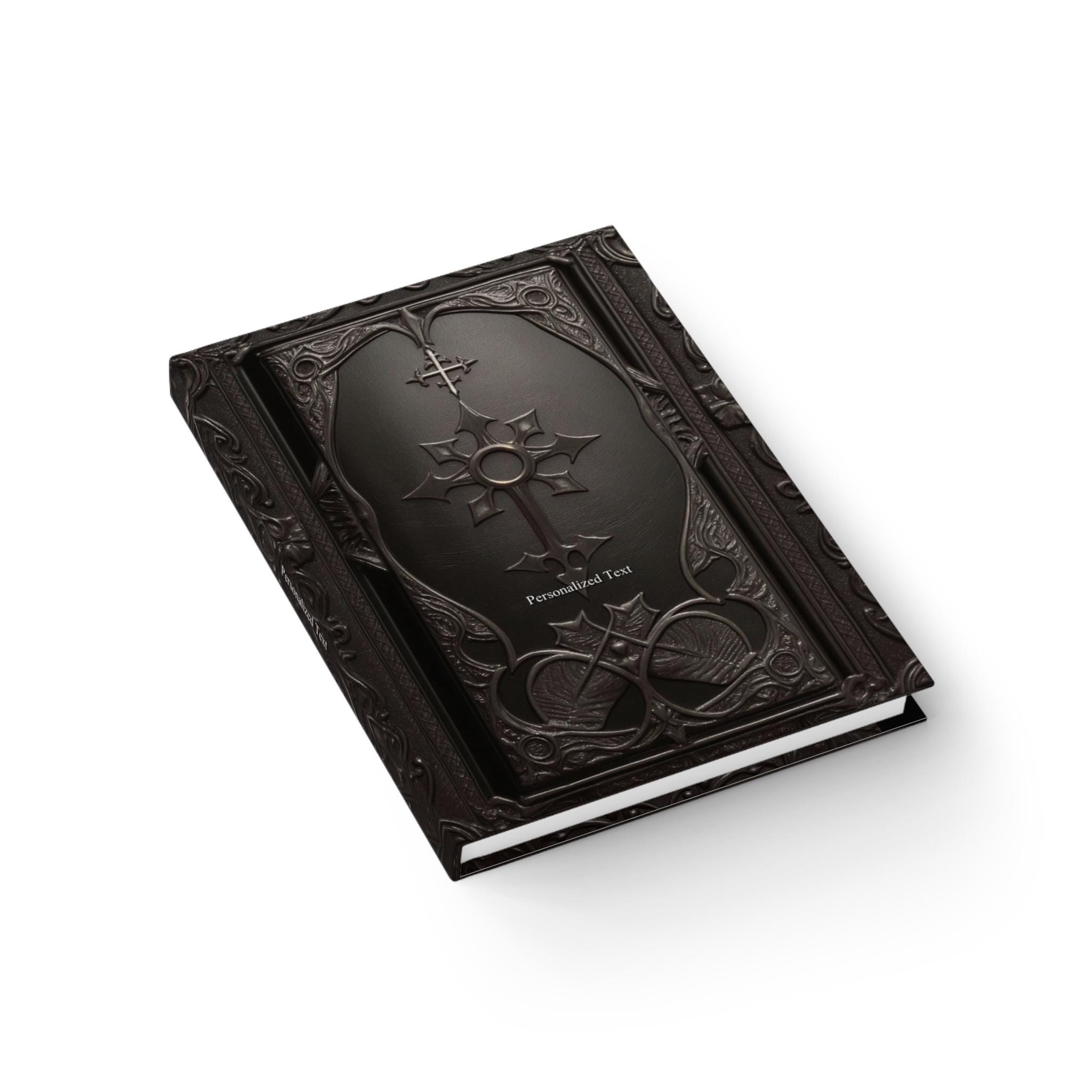 Cross Notebook Gothic Cross Hardcover Notebook – Dark Elegant Journal for Writing and ...