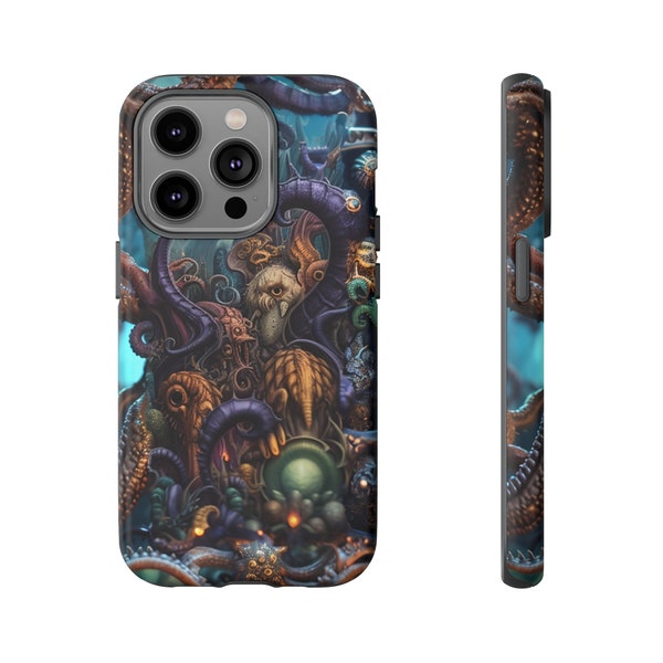 Phone Case - Strange Planet - Cases For iPhone, Samsung Galaxy, Google Pixel Devices, Lovecraftian Tentacle Horror Cthulhu Cosmic Sci-Fi
