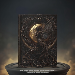 Diario con copertina rigida Gothic Fairy Moonlight - Elegante quaderno fantasy