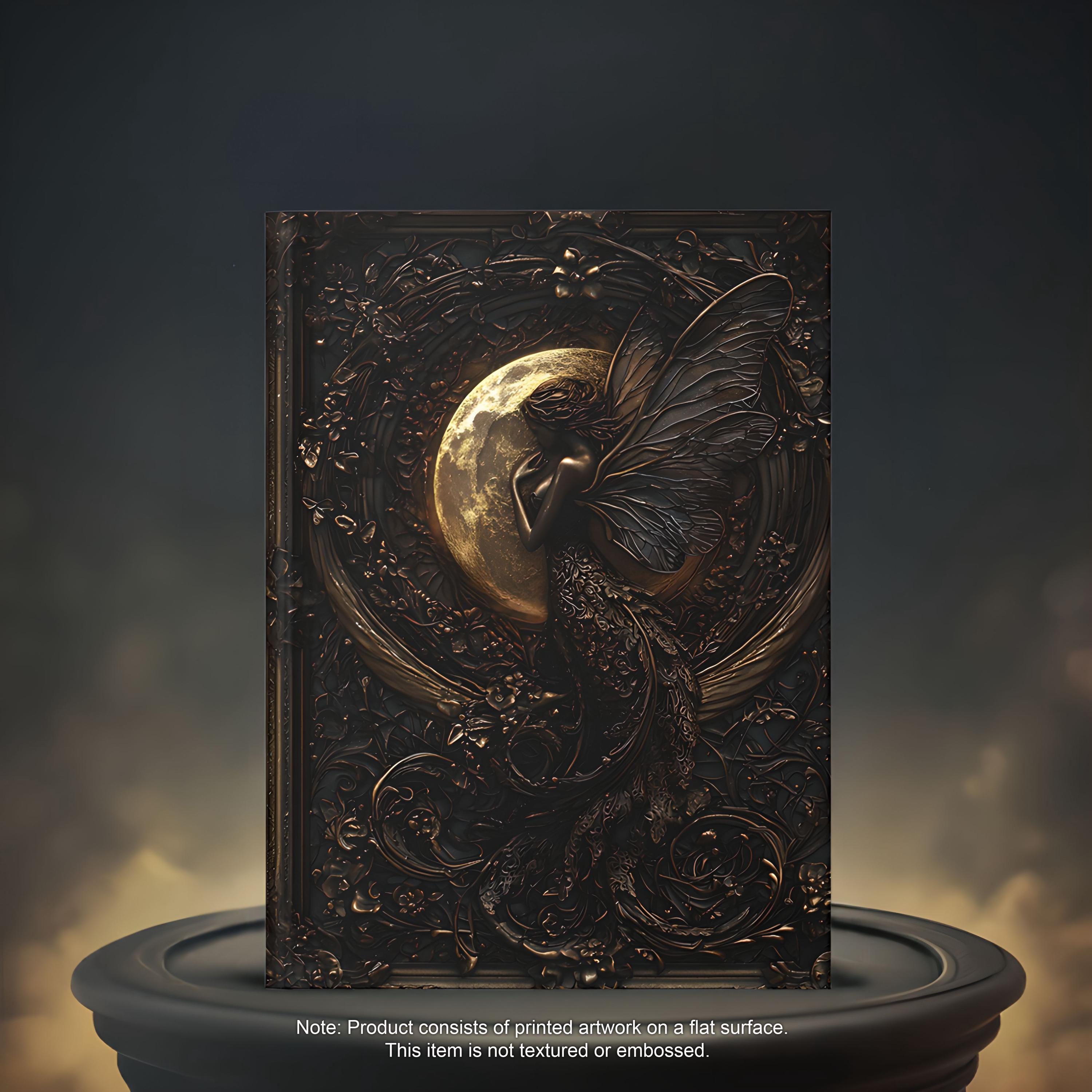 Gothic Fairy Moonlight Hardcover Journal - Elegant Fantasy Notebook