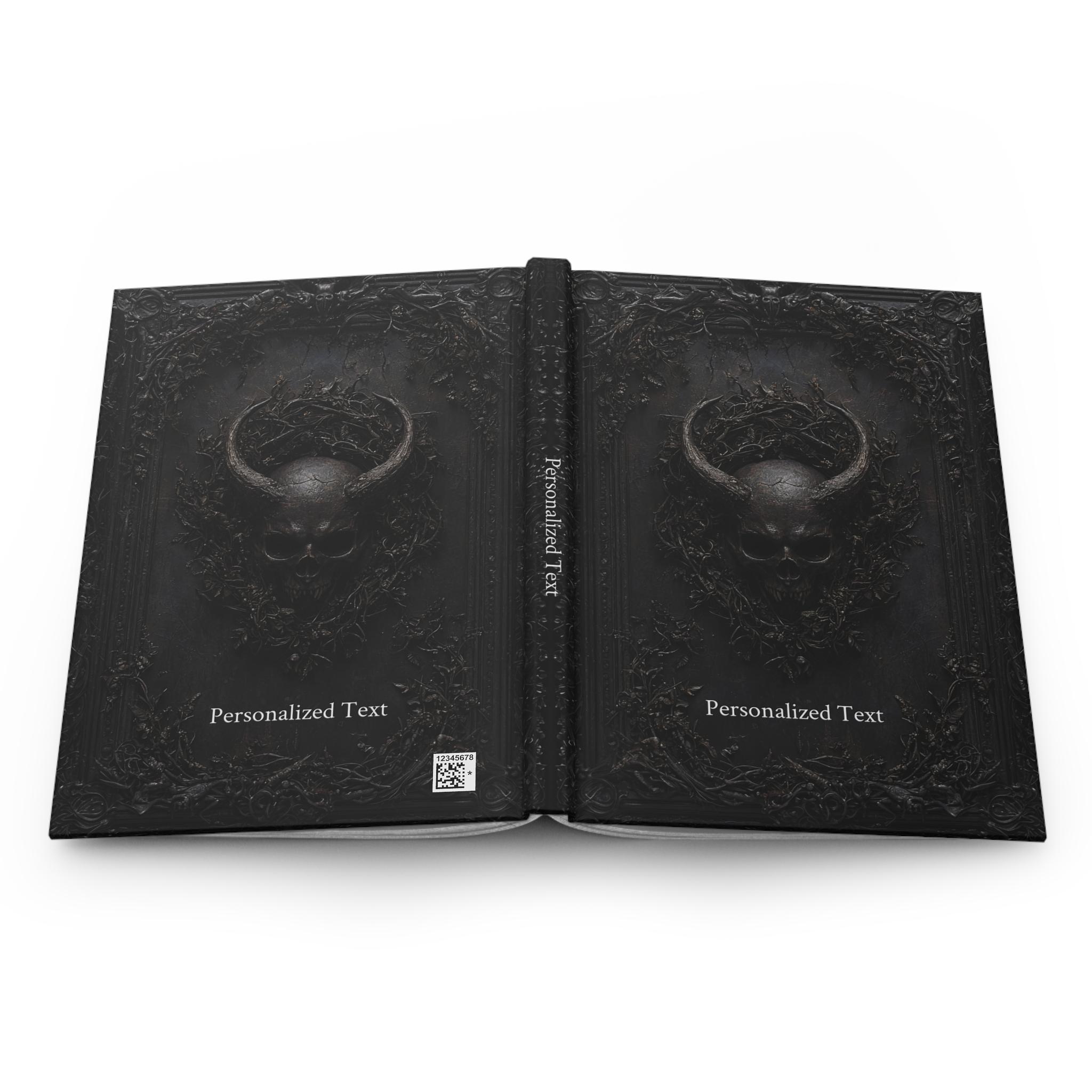 Gothic Demon Skull Journal - Dark Fantasy Hardcover Notebook for ...