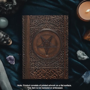 Baphomet Hardcover Notebook – Occult Magick Journal for Spell Book of Shadows