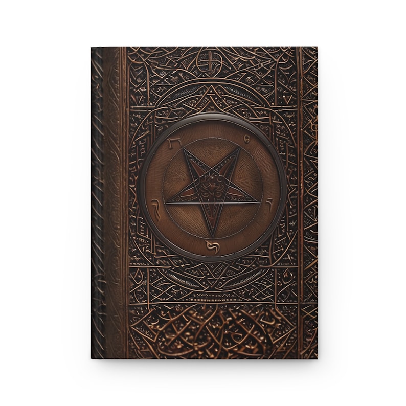 Baphomet Hardcover Notebook – Occult Magick Journal for Spell Book of Shadows zdjęcie 4