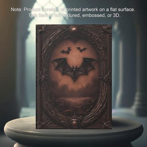 Gothic Fledermaus Hardcover Notizbuch
