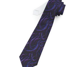 Tentacles Necktie - Lovecraft Eldritch Horrors From The Deep Novelty Formal Tie