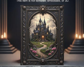 Diário do Castelo Gótico Encantado - Caderno de Fantasia Personalizado