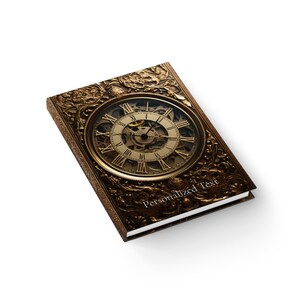 Book of Time Hardcover Notebook – Steampunk Clock Design Journal for ...