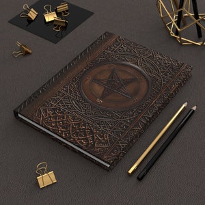 Baphomet Hardcover Notebook – Occult Magick Journal for Spell Book of Shadows zdjęcie 3