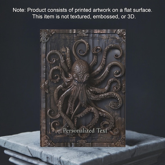 Cthulhu Journal Hardcover Notebook - Intricate Lovecraftian Notebook for Writing, Sketching, and Creativity