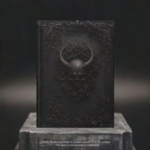 Gothic Dämon Schädel Journal - Dark Fantasy Hardcover Notizbuch für Autoren