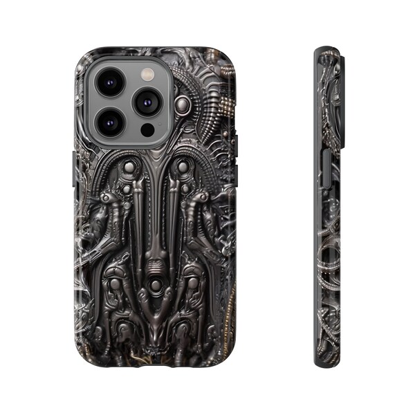 Tough Cases - Biomechanical Horror - Cases For iPhone, Samsung Galaxy, Google Pixel Devices, Alien Horror Giger Case Sci-Fi