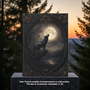 Howling Wolf Vollmond Notizbuch