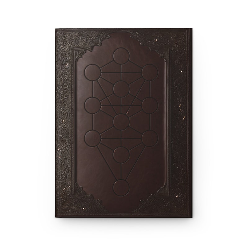 Kabbalah Baum des Lebens Hardcover Notizbuch – Mystisches Tagebuch für spirituelles Schreiben und Okkulter Magie Bild 4