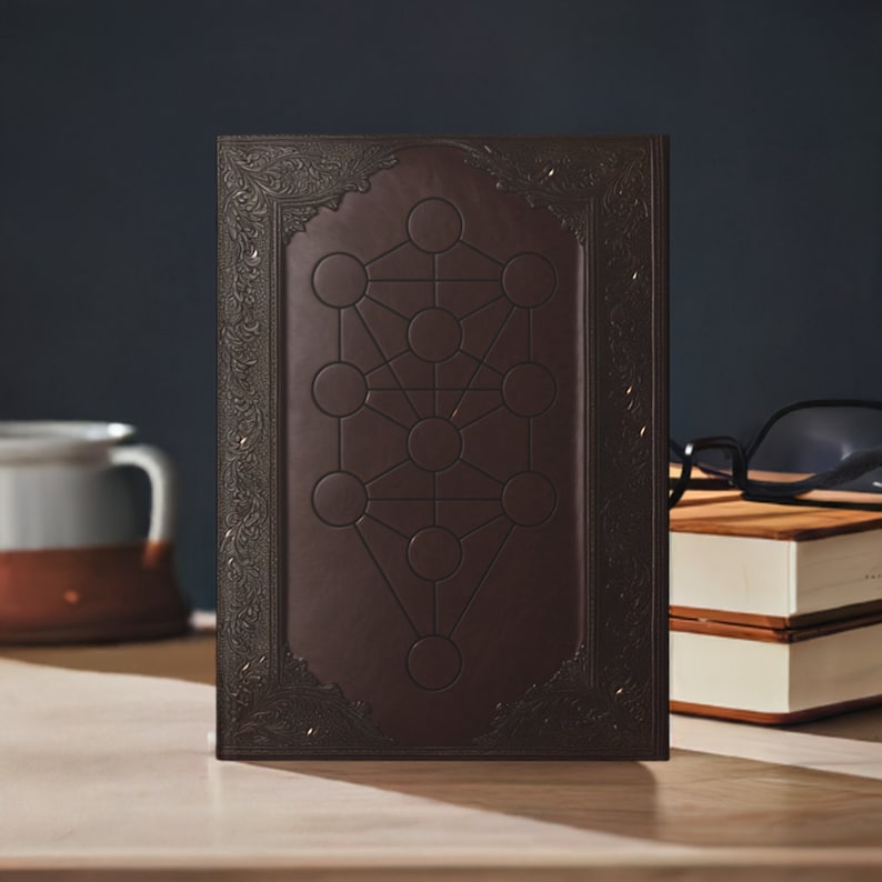 Kabbalah Baum des Lebens Hardcover Notizbuch – Mystisches Tagebuch für spirituelles Schreiben und Okkulter Magie Bild 2
