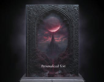 Gothic Vampire Castle Journal - Dark Fantasy Notebook with Optional Personalized Text