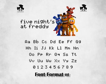 INSTANT DOWNLOAD / Printable / FNAF Full Alphabet Party Banner