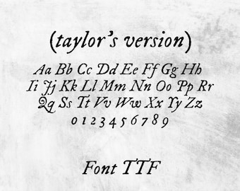 for your version font. digital download ttf file. easy use. cricut design.