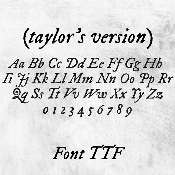 for your version font. digital download ttf file. easy use. cricut design.