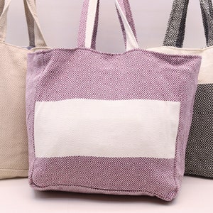 Shopping bag, Set of 3 hand bag, Set tote bag, Cotton bag, Set pool bag 12 x 16'  Beach tote bag, Travel bag, Swim bag,  Summer bag TB/Set15