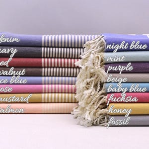 Personalized gift towel, Bulk towel, Bridesmaid gift towel, Turkish bath towel, Beach towel, Bachelorette party towel, Spa towel 40&#39; x 70&#39;