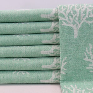 Cotton Peshtemal, Bachelorette party towel, Bath towel Turkish towel, Sauna towel, Custom towel, Bridesmaid gift towel, 36&#39; x 68&#39; green Cinr