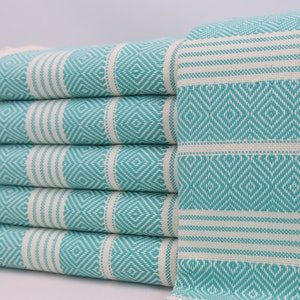 Custom gift, Bridesmaid towel, Bachelorette party towel, Wedding favors, Bath towel, Turkish towel, Cotton Peshtemal 40&#39; x 76&#39; mint St.D