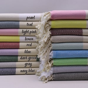 Personalized Turkish Beach Towel, Party Favors, Personalized Gift, Bridesmaid Gifts, Bachelorette Party, Bridal Shower Gift, Wedding Gifts