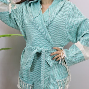 Beach robes, Pool robe, Turkish bathrobes, Unisex robes, Cotton spa robes, Cotton Kimonos, Gift for him, Hammam dress, benet. Zgzag/BathR
