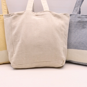 Shopping bag, Set of 3 hand bag, Set tote bag, Cotton bag, Set pool bag 12 x 16'  Beach tote bag, Travel bag, Swim bag,  Summer bag TB/Set17