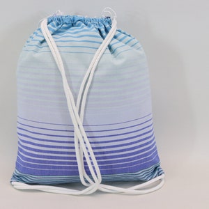 Wholesale towel bag, Beach bag, Holiday bag, Weekender bag, Gift bag Travel bag, Bag and towel, 12 x 16' Cotton Bag, cl.blue Shdw / Backpack