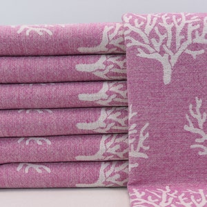 Bridesmaid towel, Cotton Peshtemal, Bachelorette party towel, Bath towel, Turkish towel, Sauna towel, Custom gift 36&#39; x 68&#39; fuchsia, Cinr