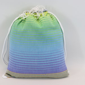 Colorful Beach bag, Multipurpose bag, Bag and towel 12 x 16' Gift bag, Gift for her, Cotton Bag, Holiday bag, Weekender bag Gkks7 / Backpack