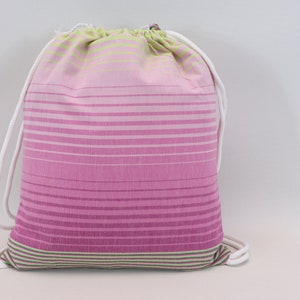 Drawstring backpack, Beach bag, Towel bag, Bag and towel, 12 x 16' Cotton Bag, Holiday bag, Weekender bag, Summer bag, Gkks5 / Backpack