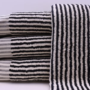 Personalized towel, Thick towel, Sauna accessories, Turkish beach towel, Bachelorette towel, Hammam towel, Spa towel  black, Zebra