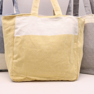 Set of 3 pieces tote bag, Cotton Hand bag, Pool bag, Swim bag, Shoulder bag, Gift bag, Daily bag, Beach bag, Holiday bag, 12 x 16' TB/Set-30