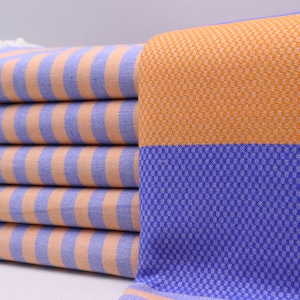 Personalized towel, Bulk towel, Wholesale towel, Turkish towel, Massage towel, Hammam towel, Shower towel, Spa towel 40' x 70' orange-blue