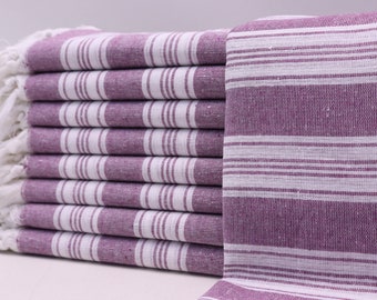 Beach towel, Personalized towel, Picnic towel, Shower towel, Turkish towel, Spa towel, Massage towel, Hammam towel, 40' x 68' purple, +erry
