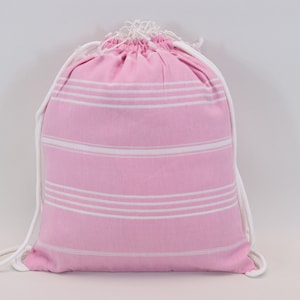 Custom gift backpack, Towel bag, Cotton bag and towel 12 x 16' Gift for her, Holiday bag, Vacation Bag, Weekender bag, candy Sltn / Backpack