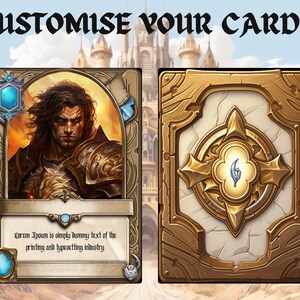TCG Fantasy Card Template | TCG Game | PNG Files | Digital Product - Etsy