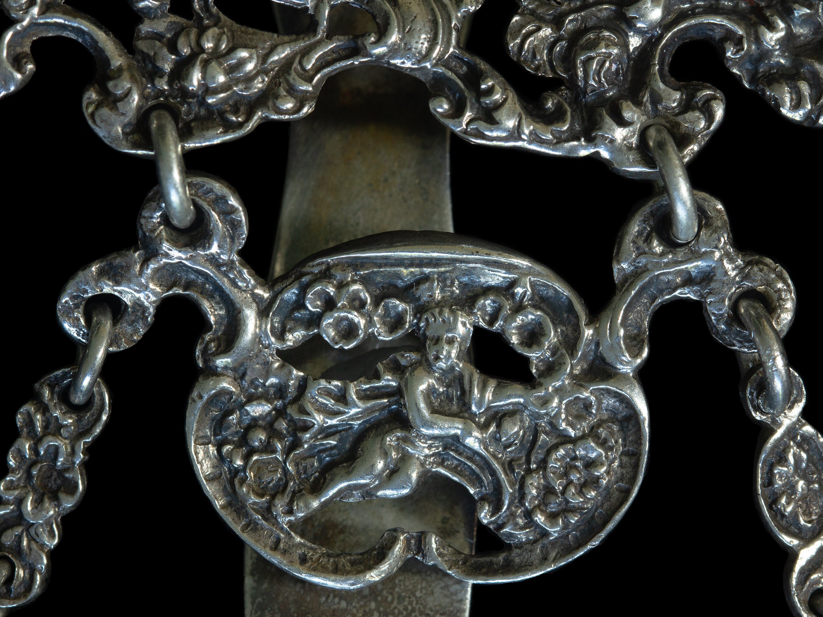 Victorian Sterling Silver Chatelaine Belt Clip 1890 London