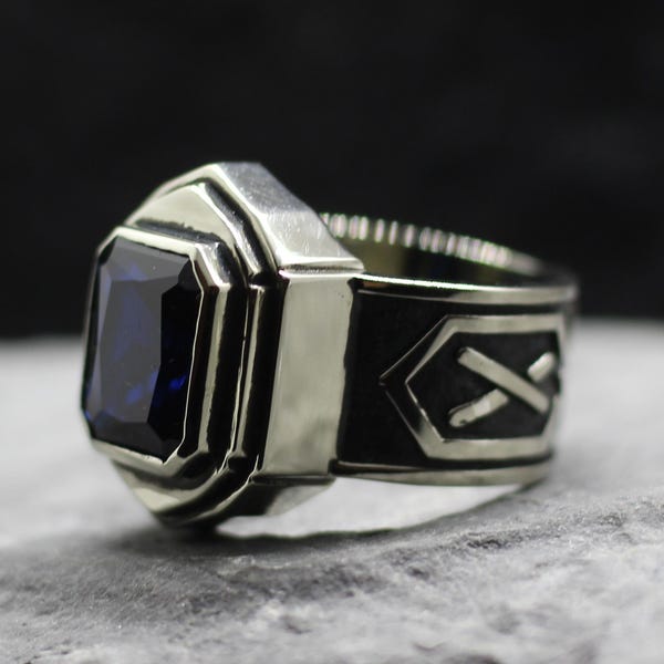 Ring of lords Dwarfs of jewelry power ring. LTRO. Talknie. Big version. Any size and stone color. Dwarves ring. Middle-. Magic ring