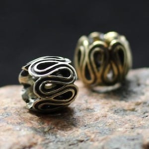 Celtic curls ornament charm jewelry pendant Cute ornamental handmade Ornamentic style kid girl small for necklace bracelet pendant