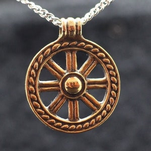 Circle wheel of perun slavic nordic mythology jewelry pendant. Pagan symbol east Europe. Myth God Perun symbol circle of jewelry Viking