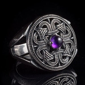 Northern sun slavic Byzantine style jewelry ring. Early medieval pattern european style east europe design jewelry ring. North. Any size