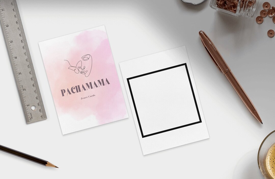 Pachamama Printable Zener Card Deck ESP Psychic Tool Intuitive Training ...