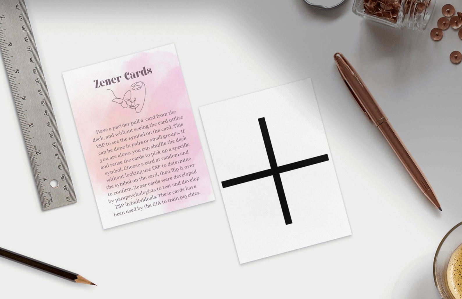Pachamama Printable Zener Card Deck ESP Psychic Tool Intuitive Training ...