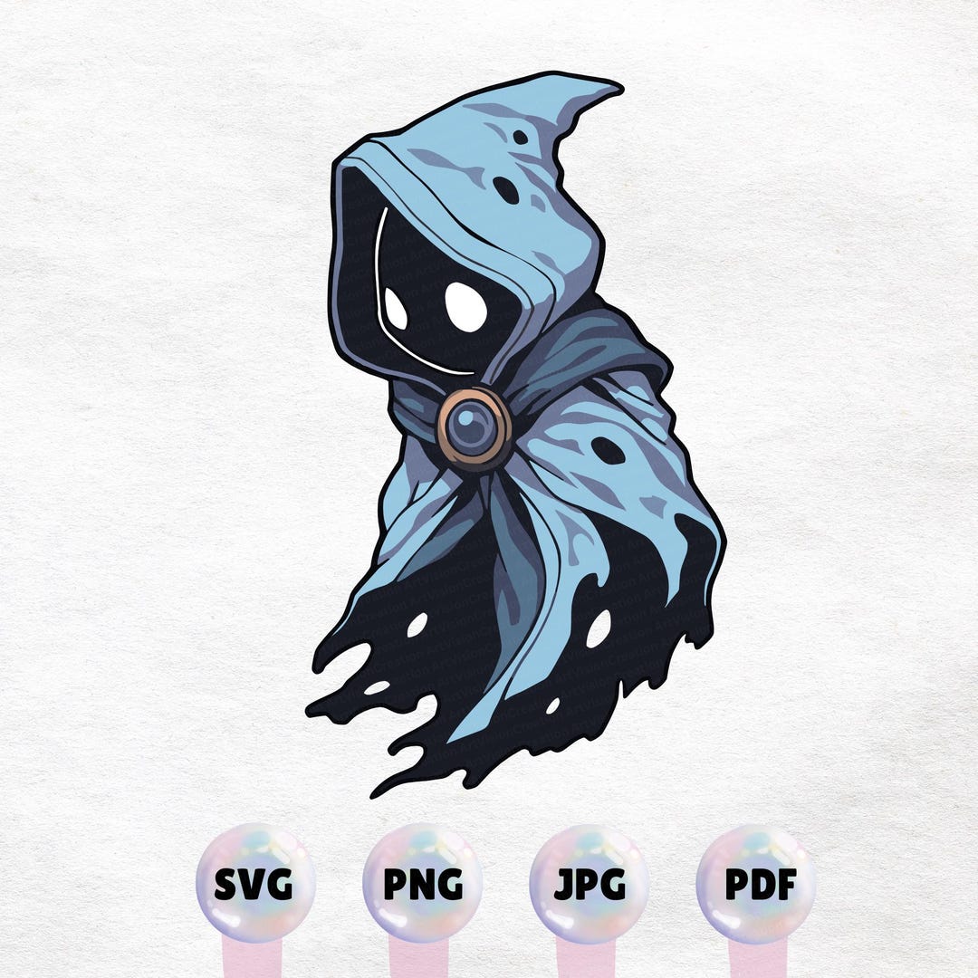 Kawaii Wraith Clipart - High Quality Instant Download PNG, SVG ...
