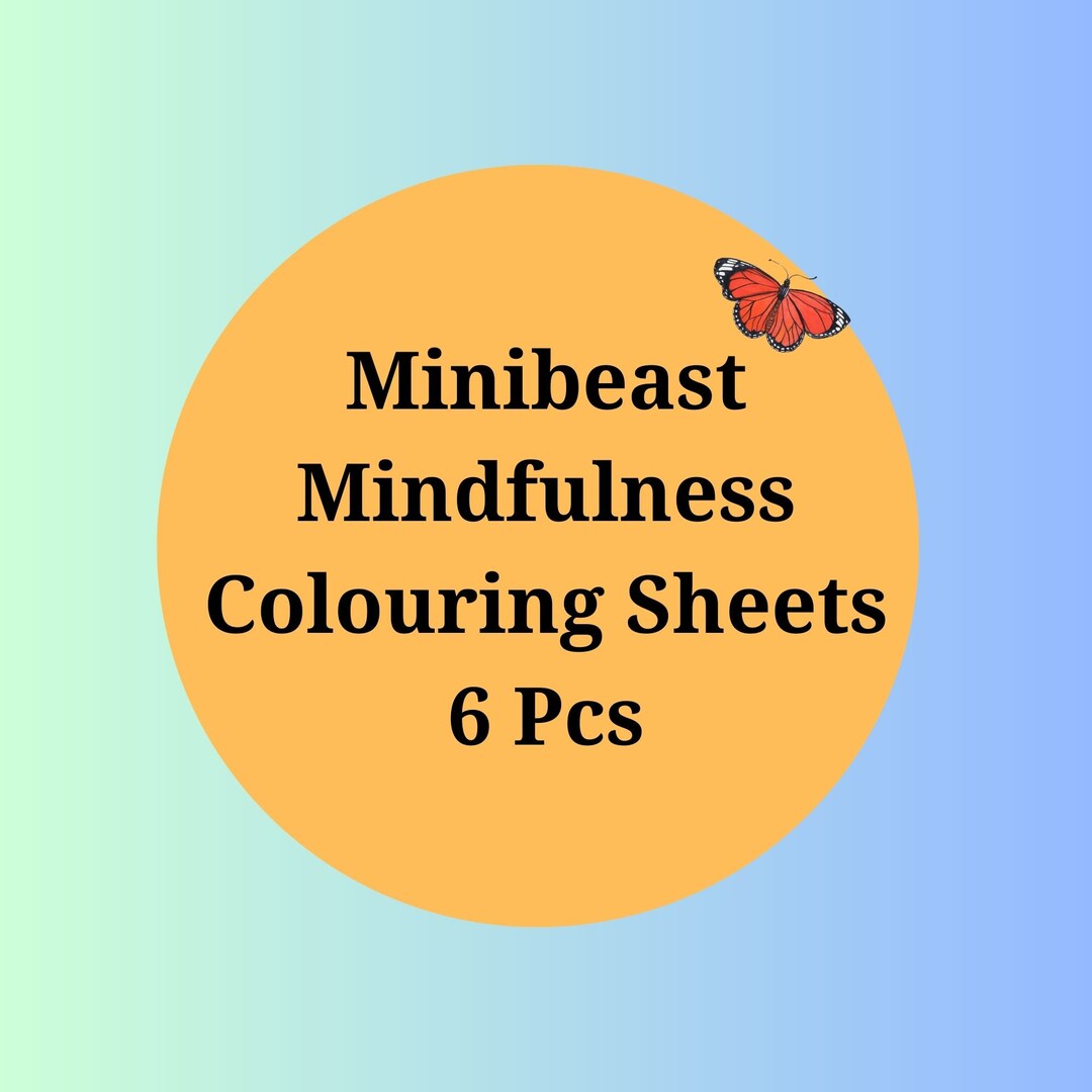 Minibeast Mindfulness Coloring Pages 6 Printable Pages Etsy