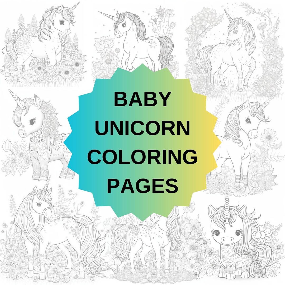 baby-unicorn-coloring-page-magical-and-whimsical-printable-etsy